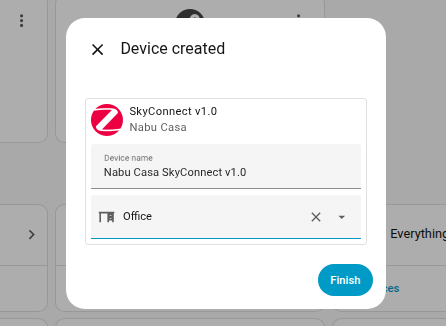 Add devices to area